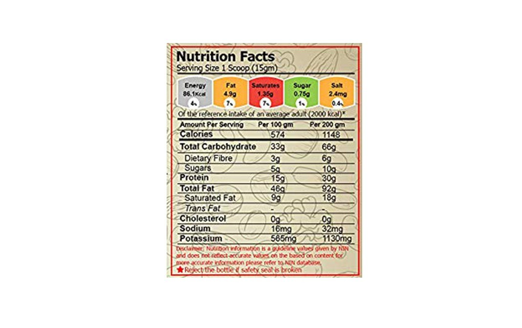 Nuticious Cashew W180    Pack  250 grams